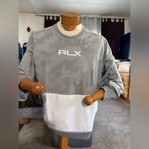 RLX Gray and White Sweatshirt